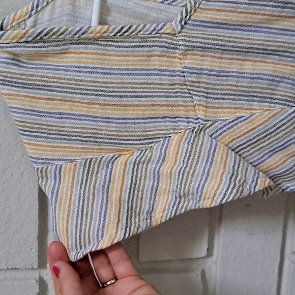 Maternity Sonoma Tie Striped Summer Top. Size Small NWT - Picture 3 of 8